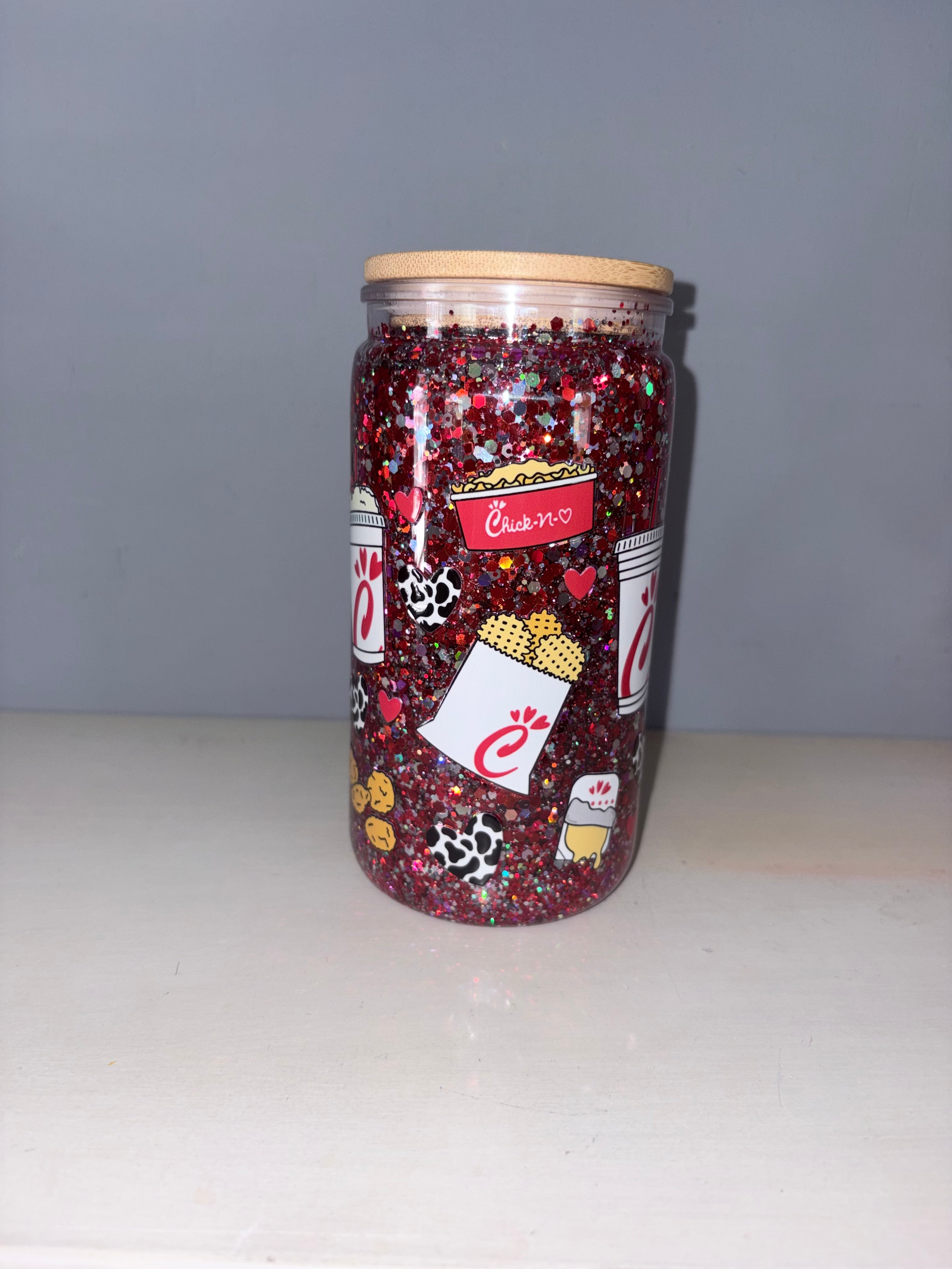 Chick-fil-a Glitter Cup