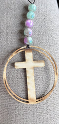 Cross Car Charm