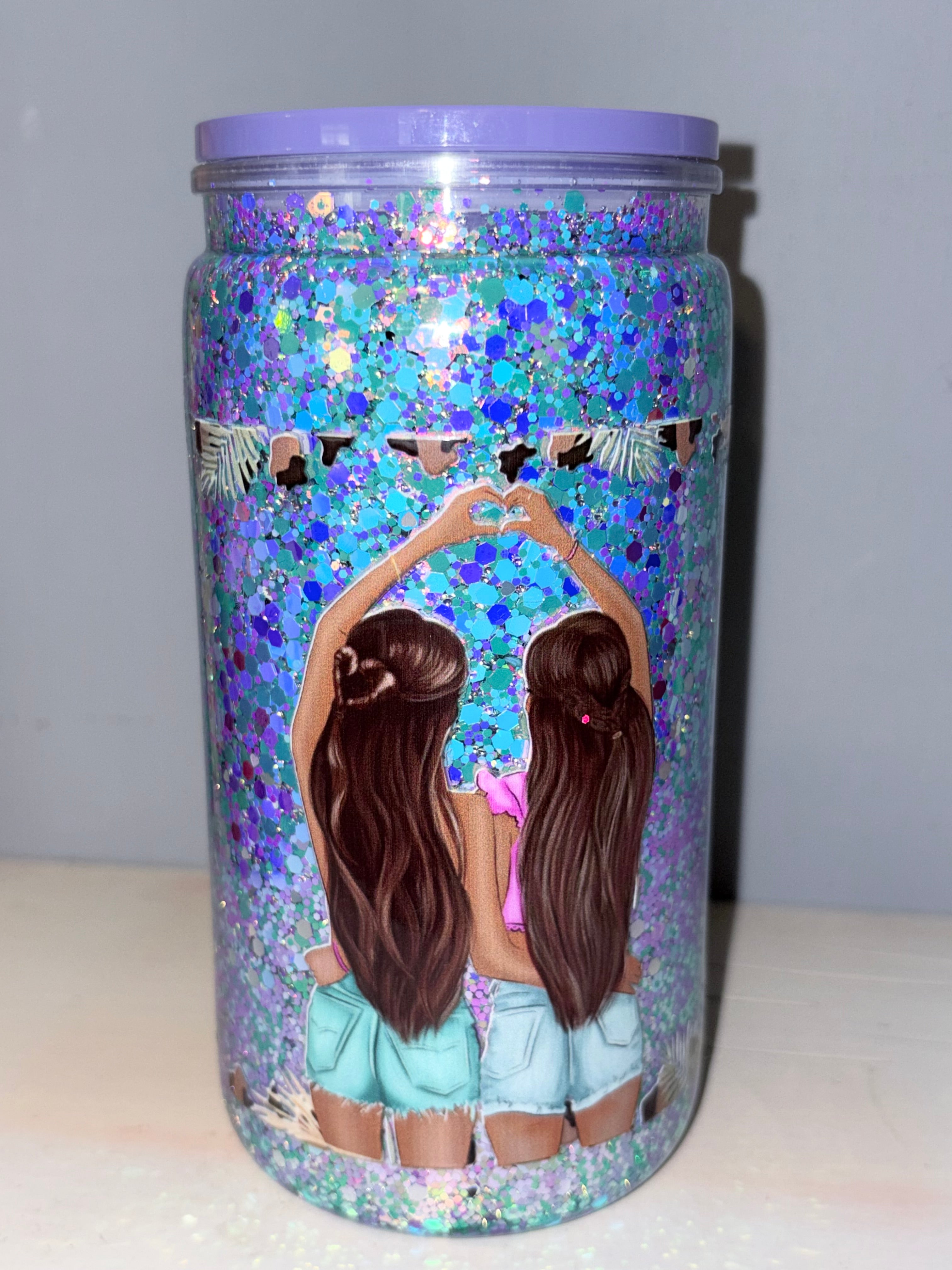 Bestie Glitter Cup