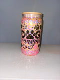 Dog Mama Glitter Cup