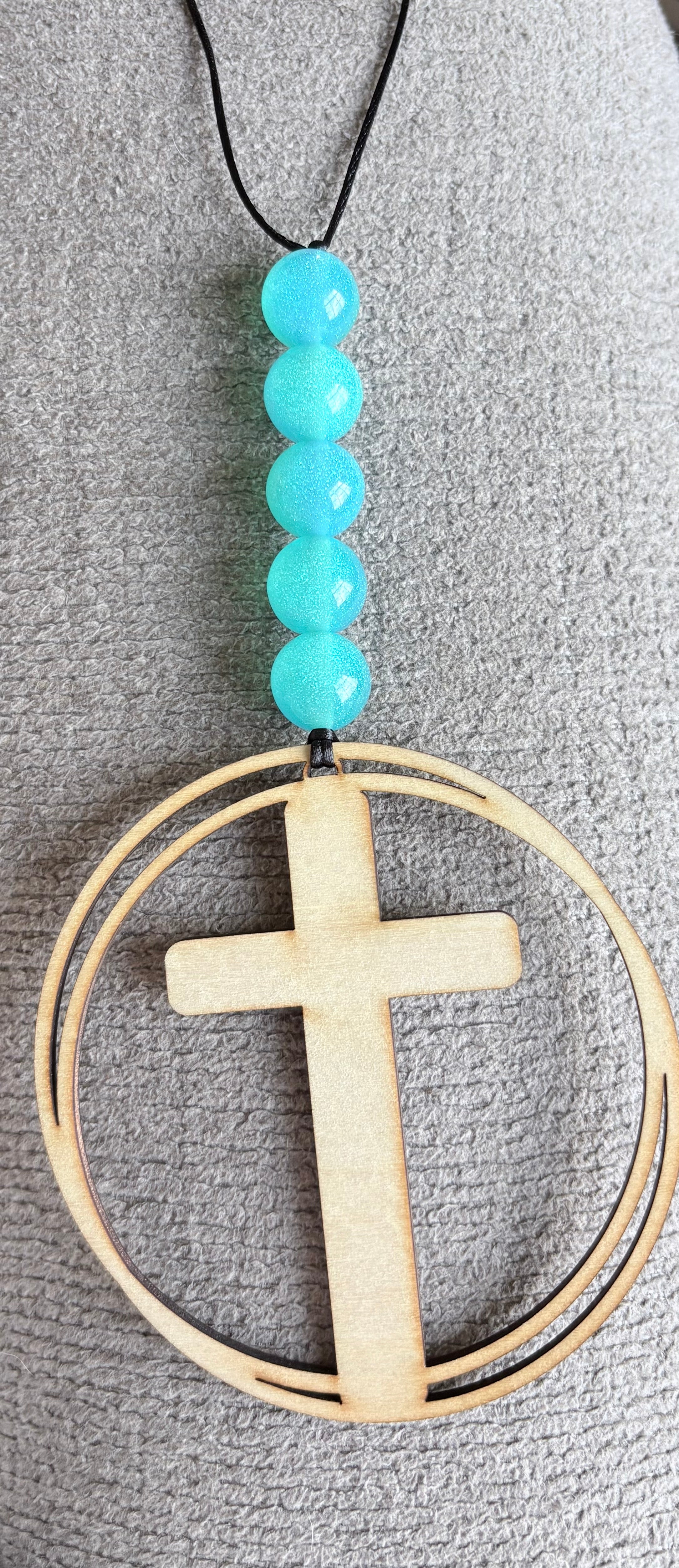 Cross Car Charm