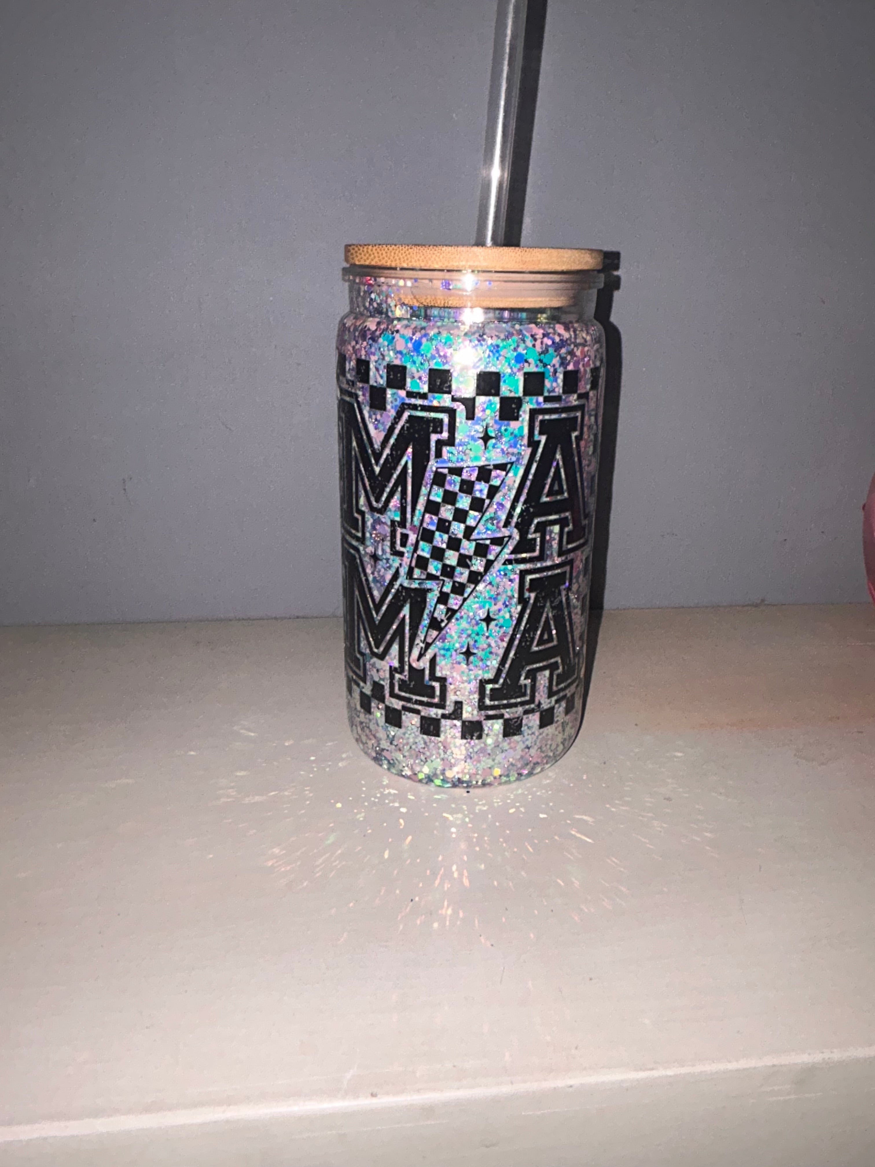 Mama Glitter Cup