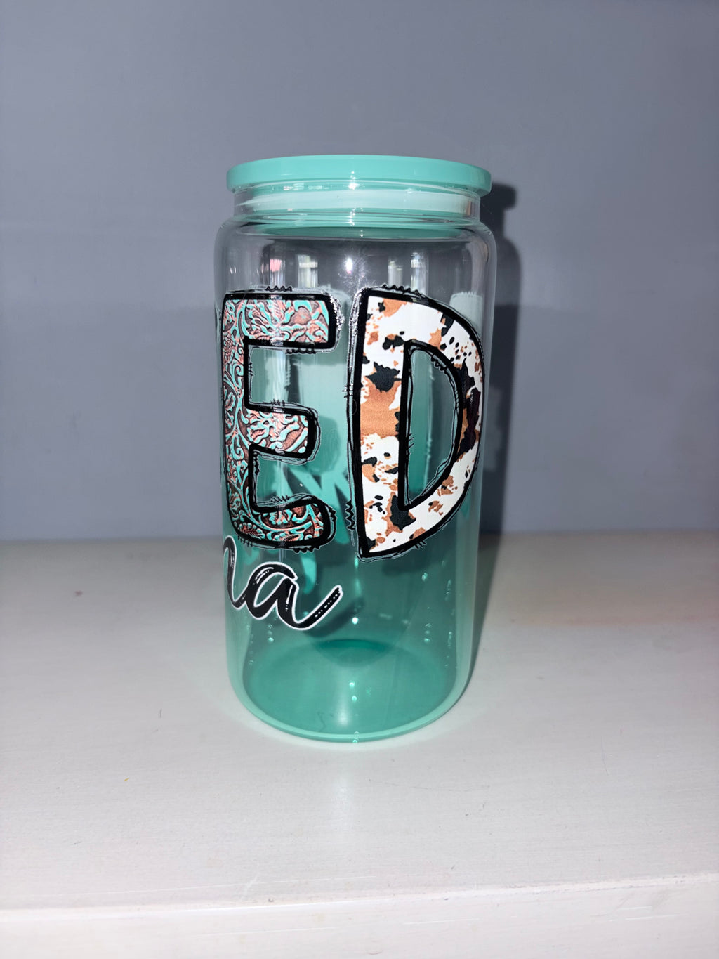 Inked Mama Glass Cup