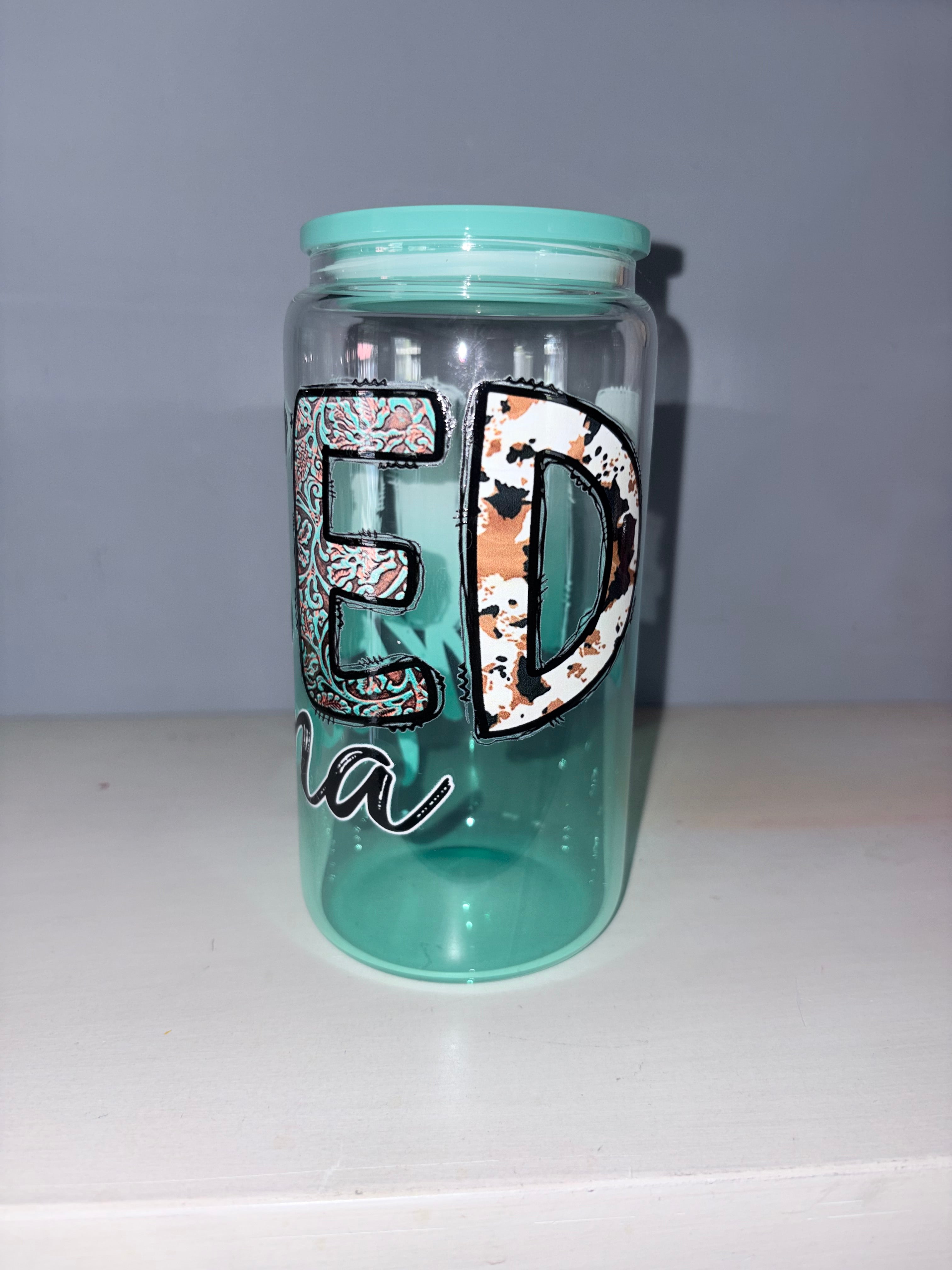Inked Mama Glass Cup
