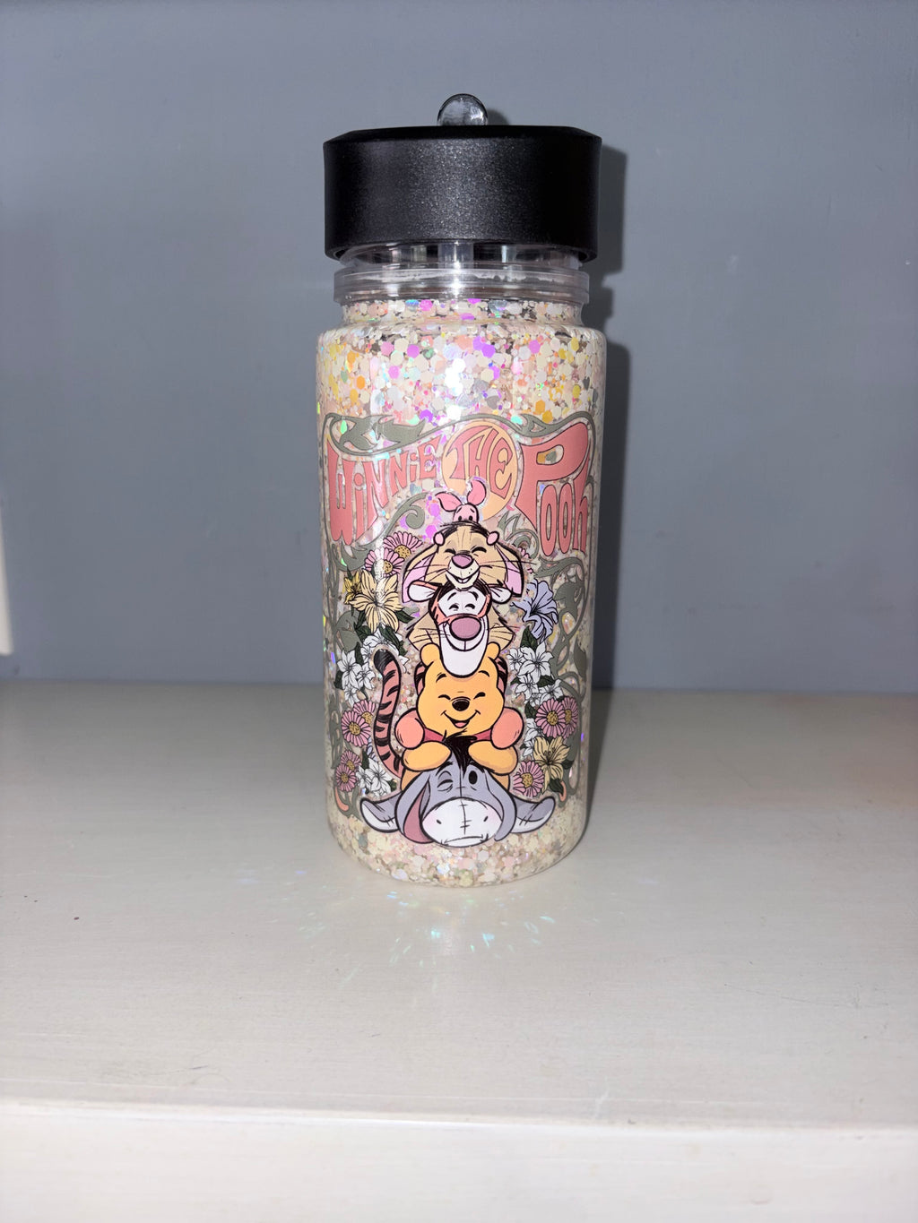 Winnie The Pooh Glitter Kids Sports Cup