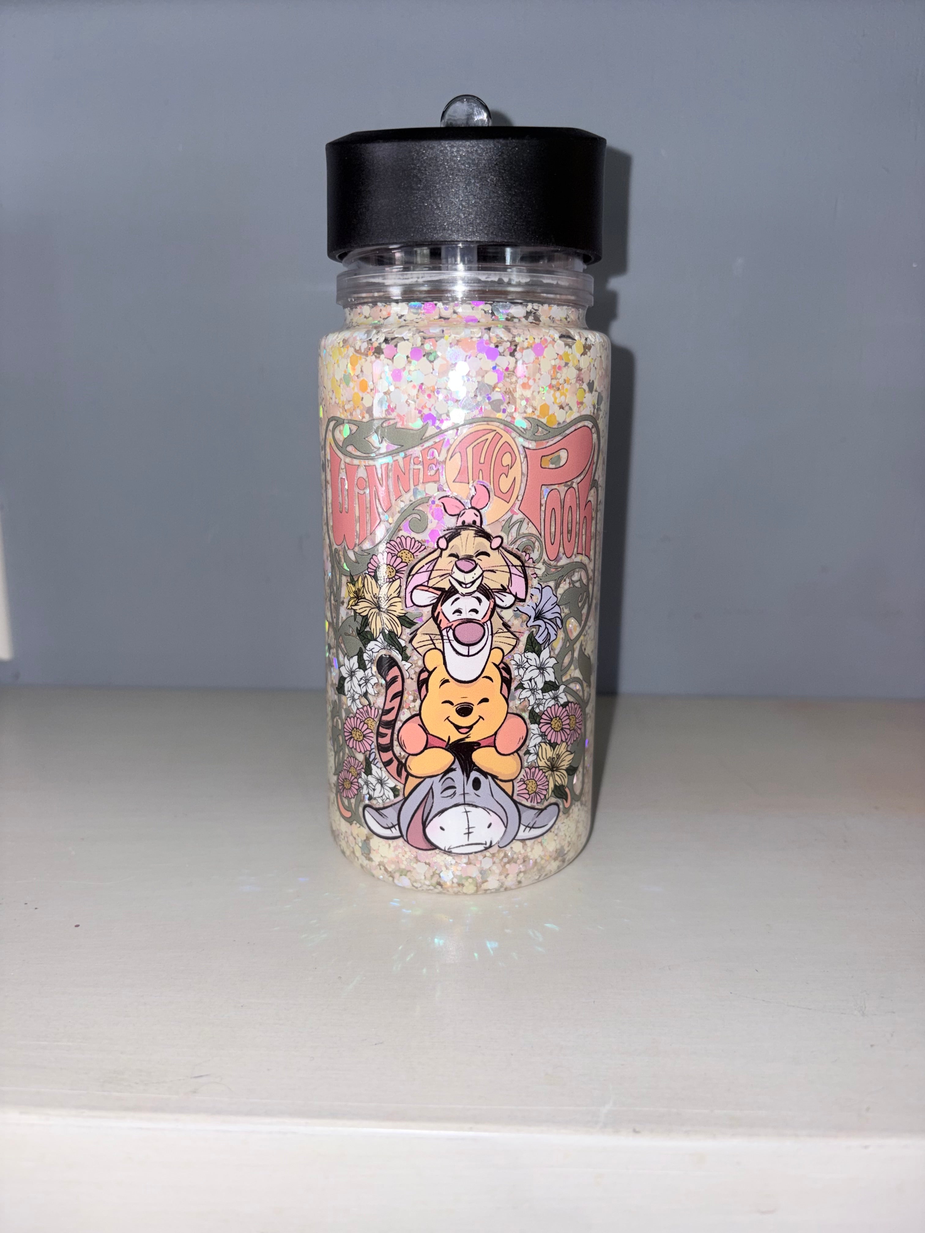 Winnie The Pooh Glitter Kids Sports Cup