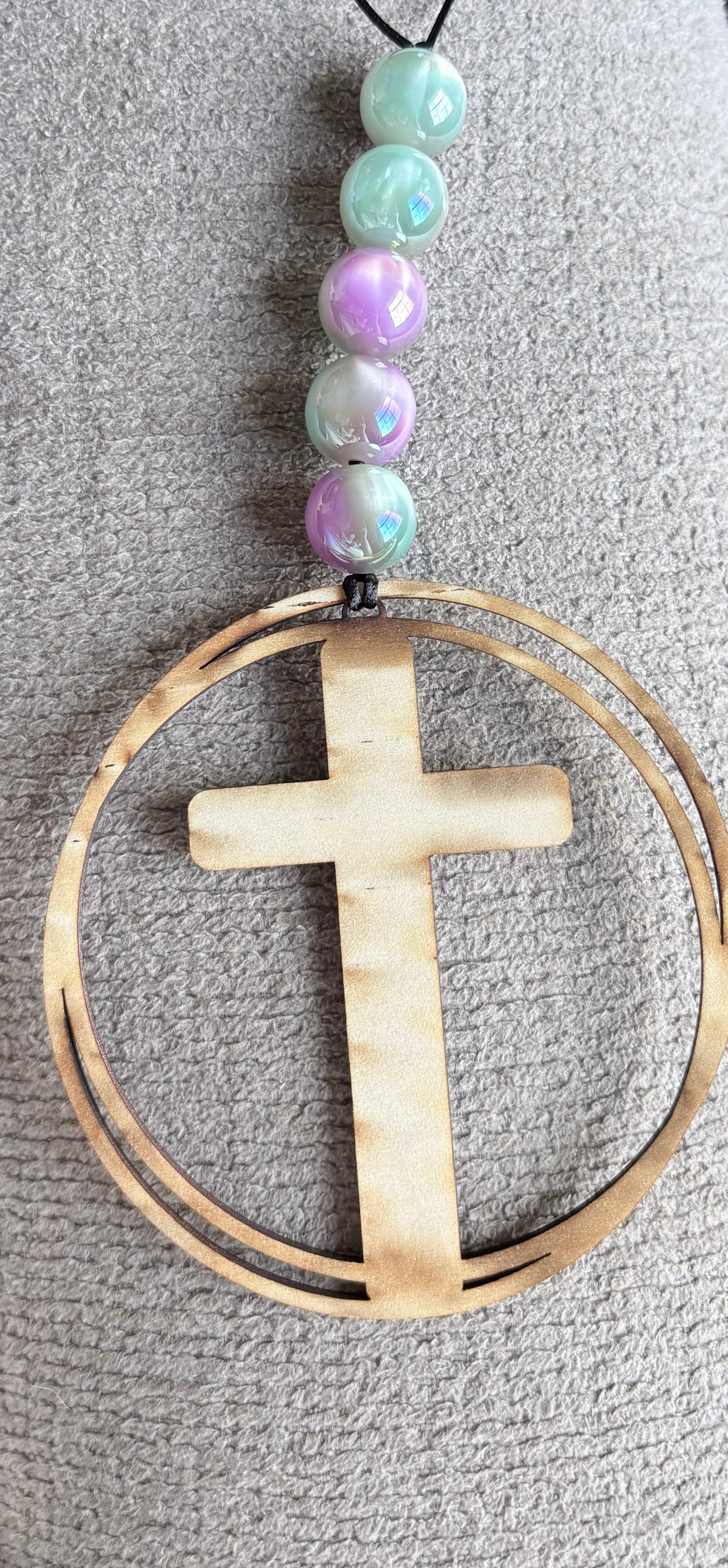 Cross Car Charm