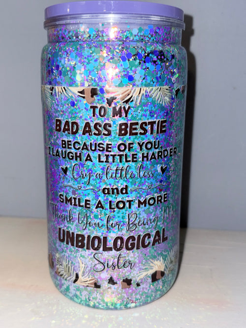 Bestie Glitter Cup