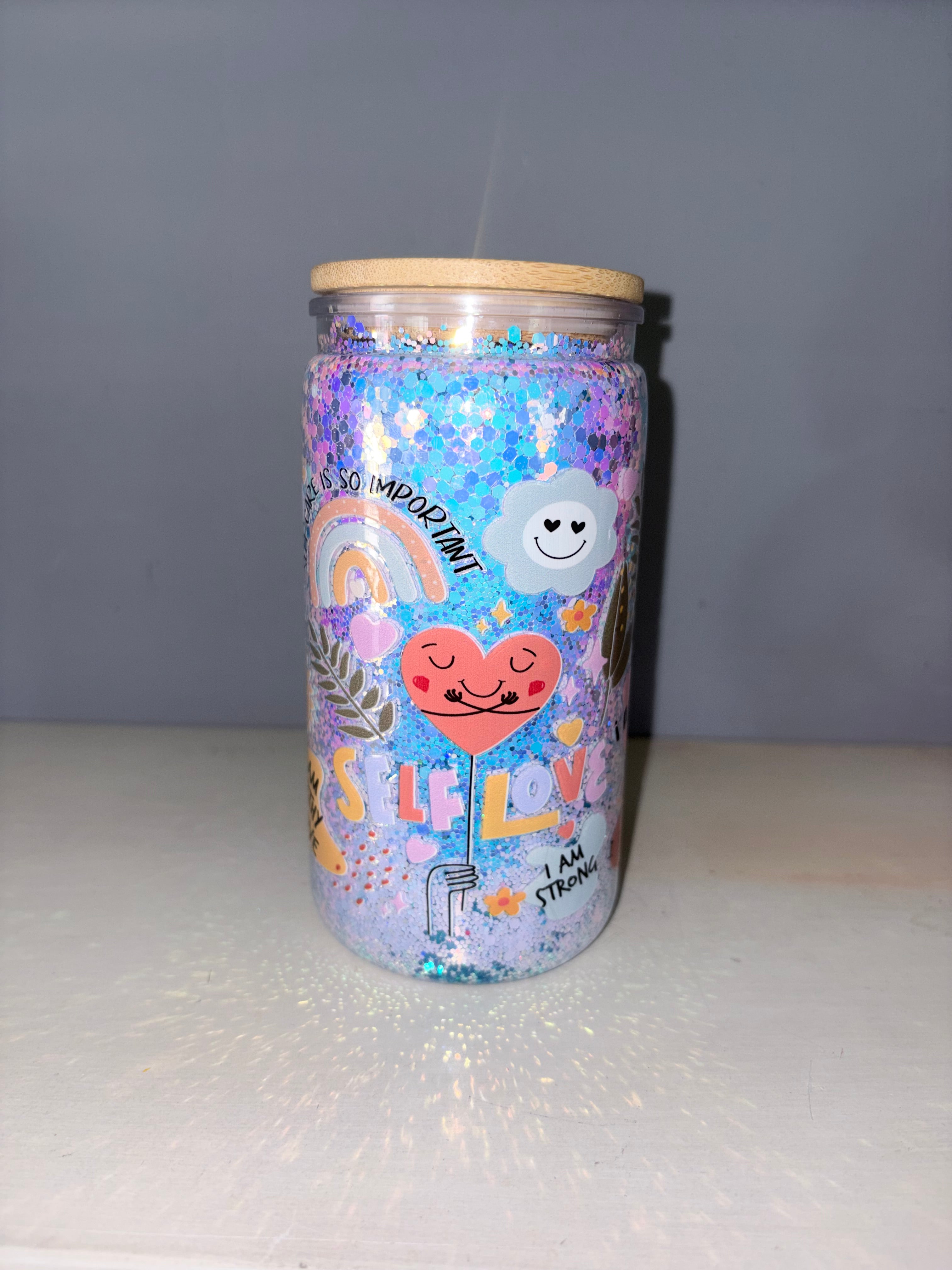 Self Love Glitter Cup